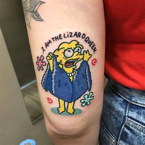 lisa simpson tattoo|simpsons tattoo designs for women.